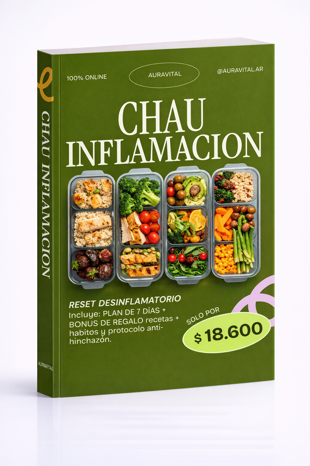 CHAU INFLAMACION (EBOOK + PLAN 7 DIAS +5 BONUS DE REGALO)